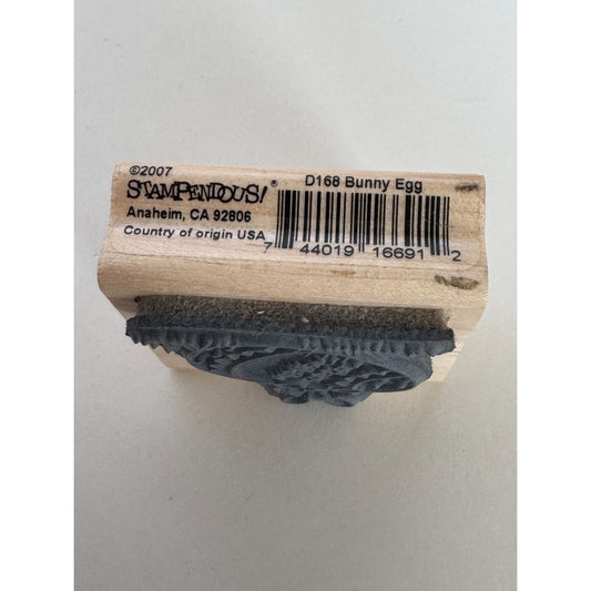 Stampendous Rubber Stamp Bunny Egg Easter Wishes Rabbit Spring Card Making