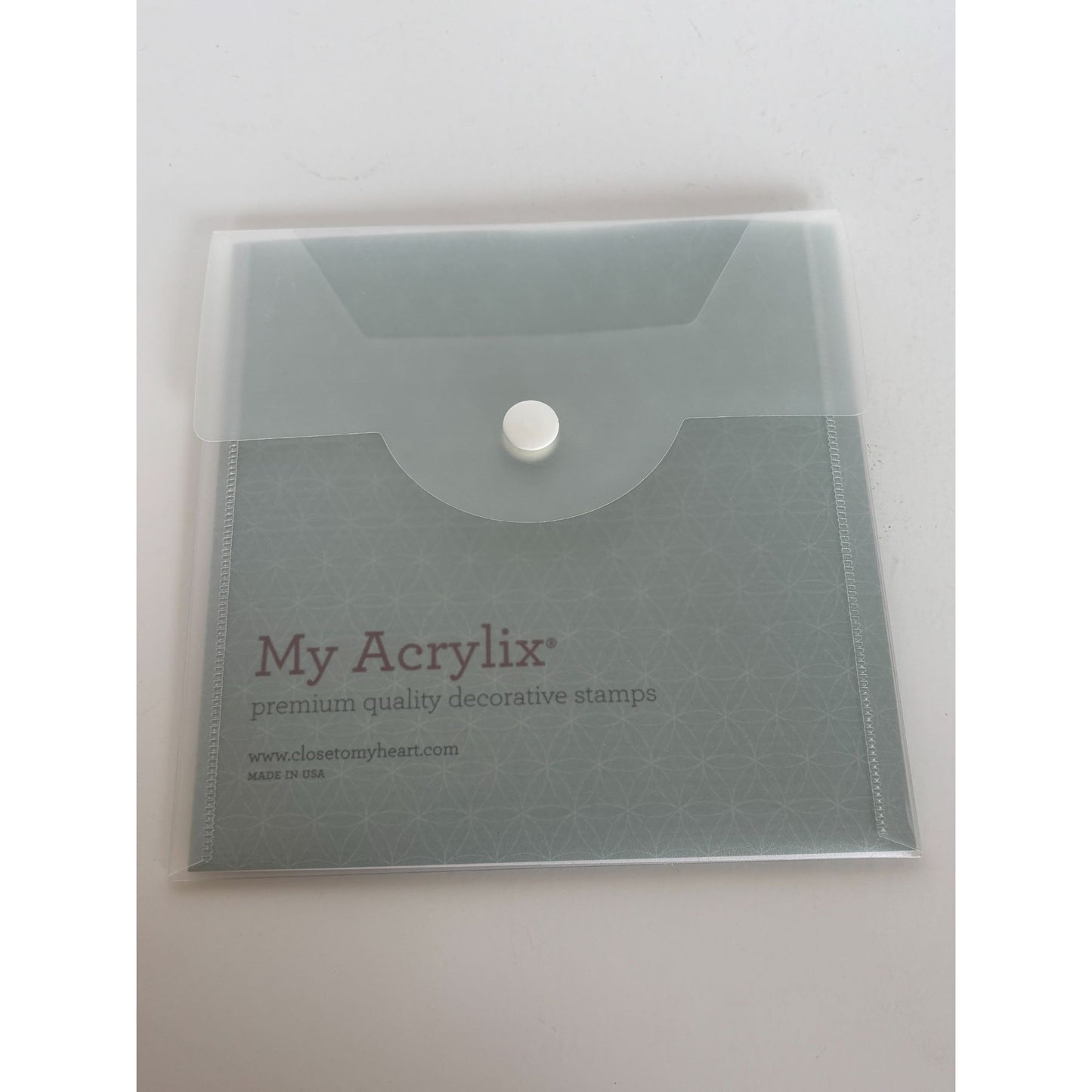 CTMH My Acrylix Acrylic Stamp Set In the Background Flair Chevron Stripes Floral