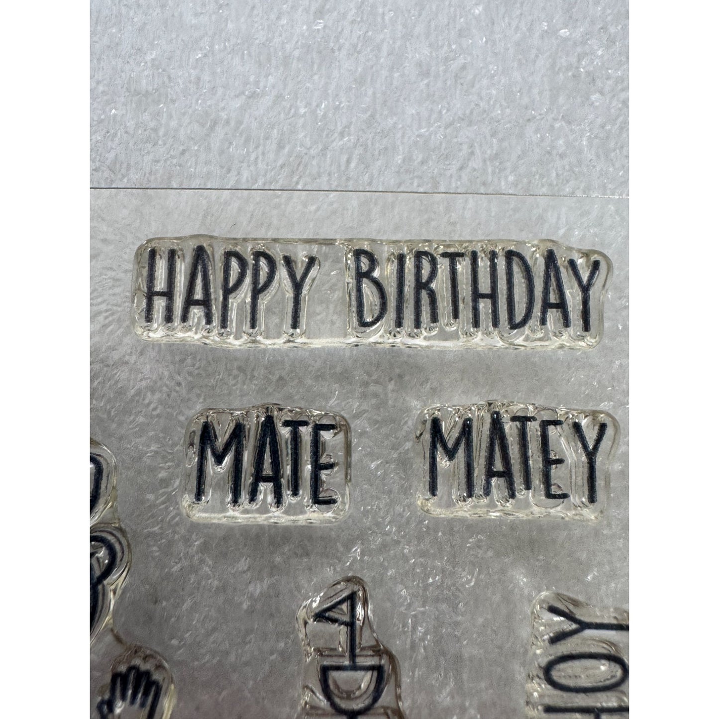 CTMH My Acrylix Acrylic Stamp Set A1186 Pirate Birthday Card Making Ahoy Matey