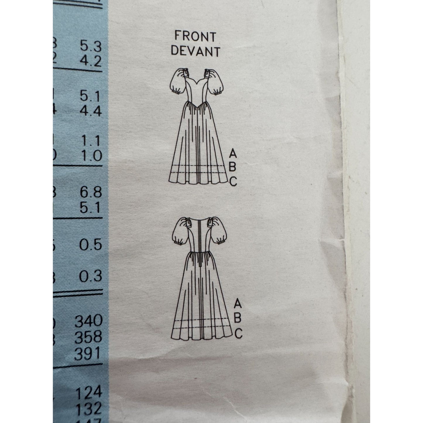 Butterick Sewing Pattern 5321 Dress Tea or Evening Length 6 8 10 Wedding 90s UC