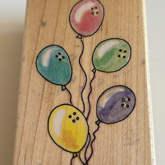 Penny Black Rubber Stamp Balloons Celebration 2009J Crafting Scrapbooking