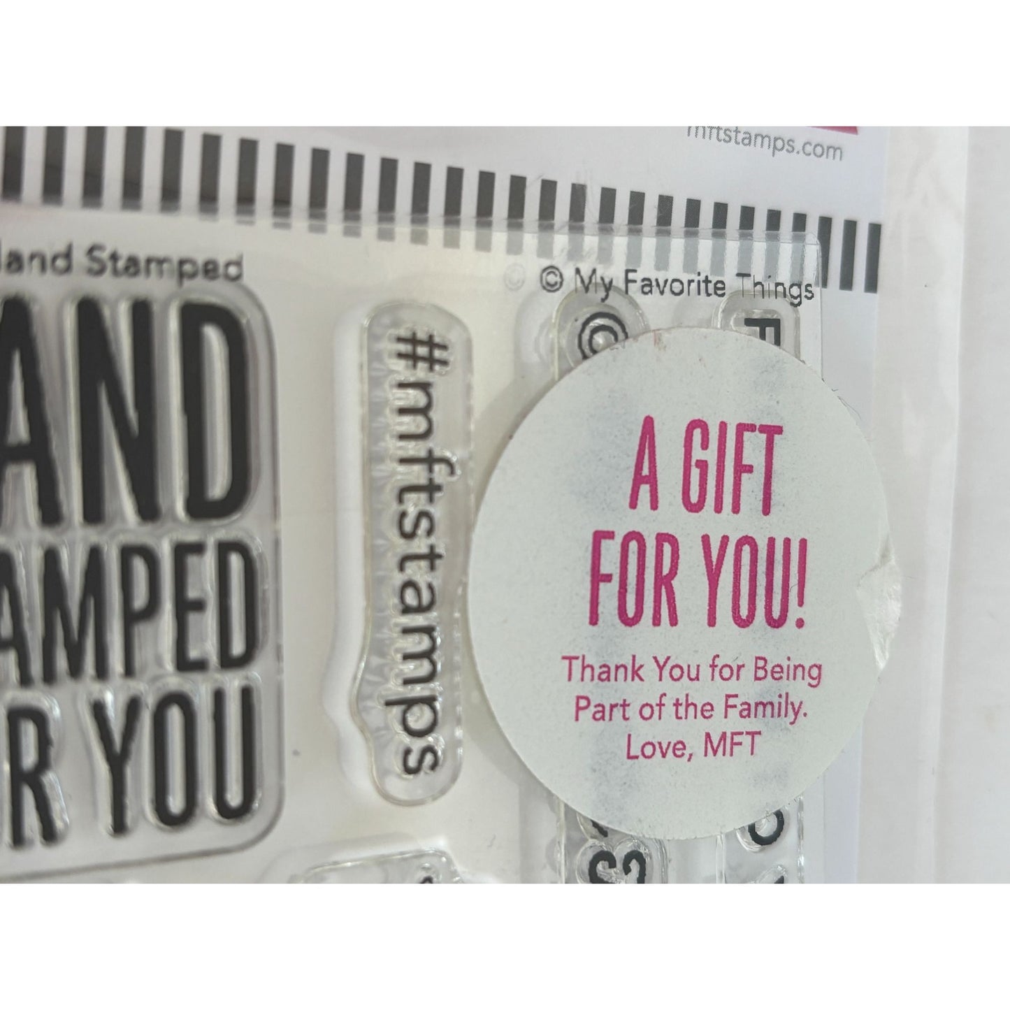 My Favorite Things Clear Stamps Set Hand Stamped For You Happy Mail Handmade By