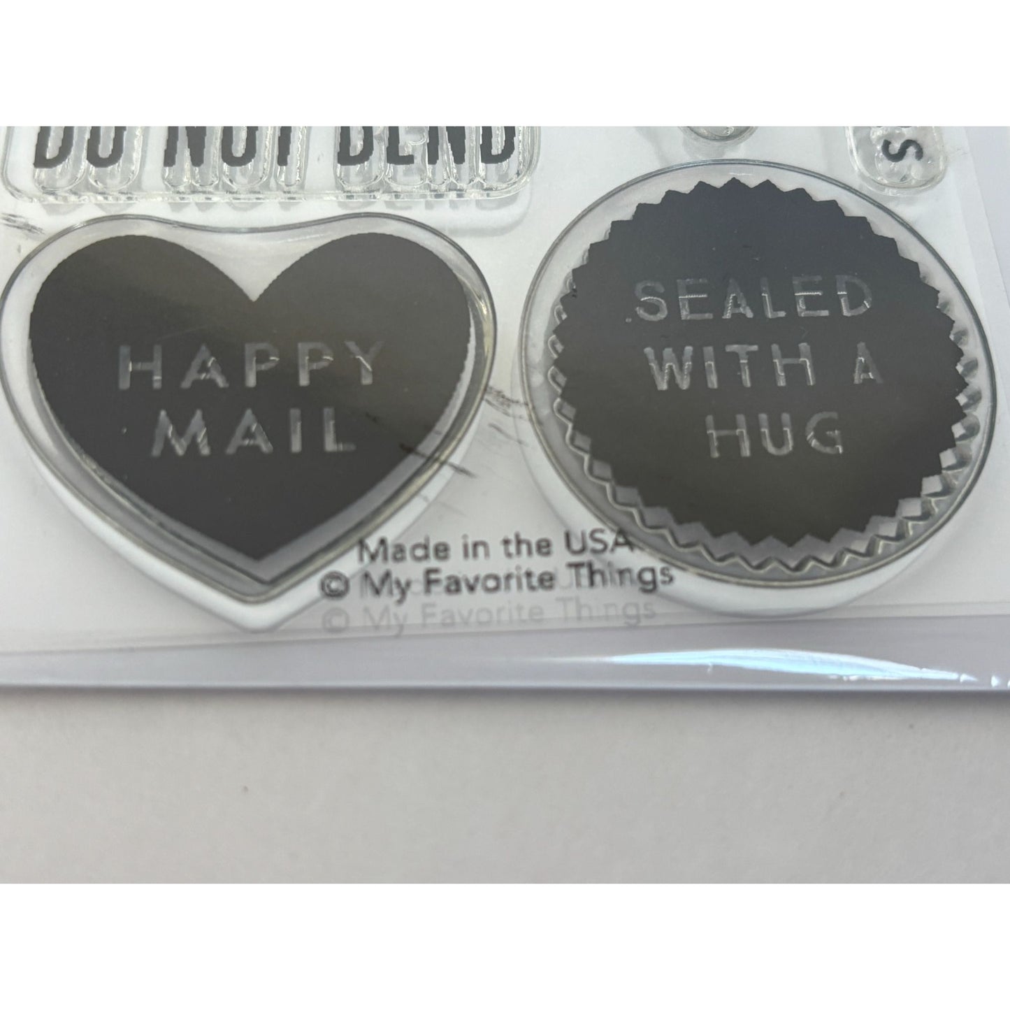 My Favorite Things Clear Stamps Set Hand Stamped For You Happy Mail Handmade By
