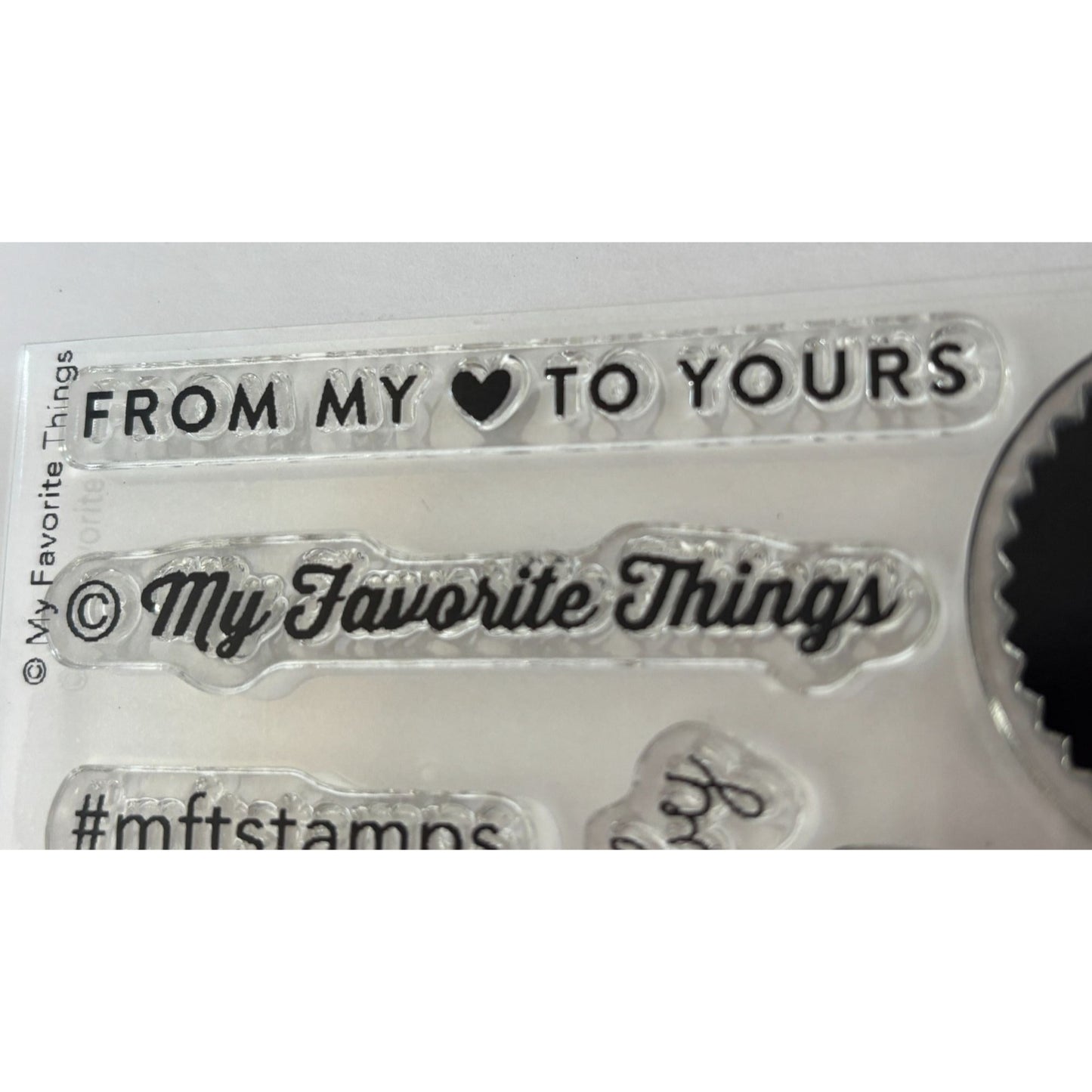 My Favorite Things Clear Stamps Set Hand Stamped For You Happy Mail Handmade By