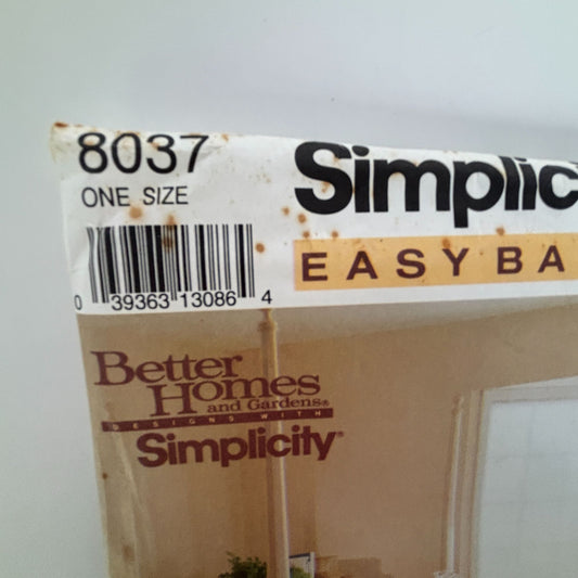 Simplicity Sewing Pattern 8037 Bedroom Bedding Ruffled Comforter Duvet Cover UC