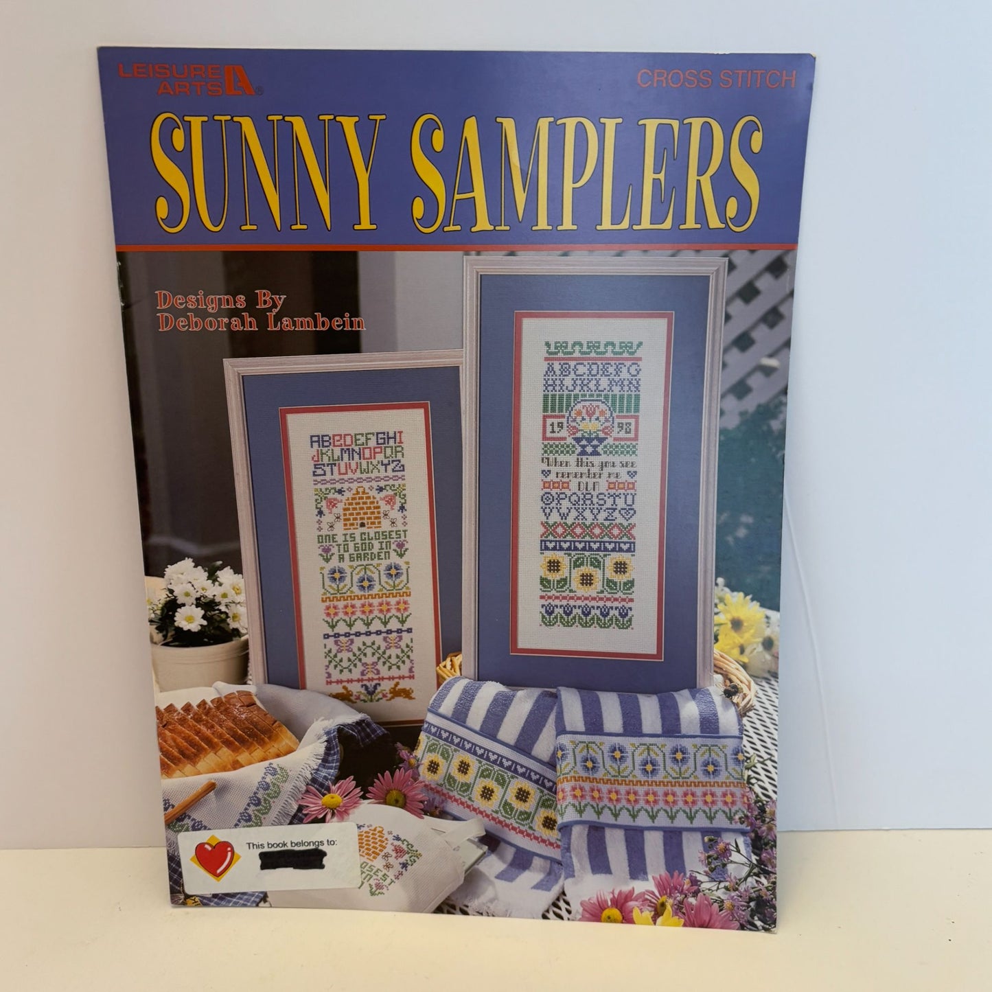 Leisure Arts Cross Stitch Patterns Leaflet 3046 Sunny Samplers Beehive Garden