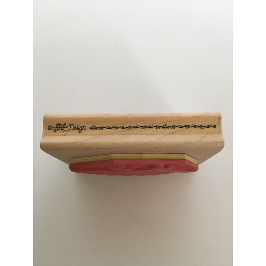 JRL Design Rubber Stamp Stegosaurus Dinosaur Kids Craft Birthday Party Invitation