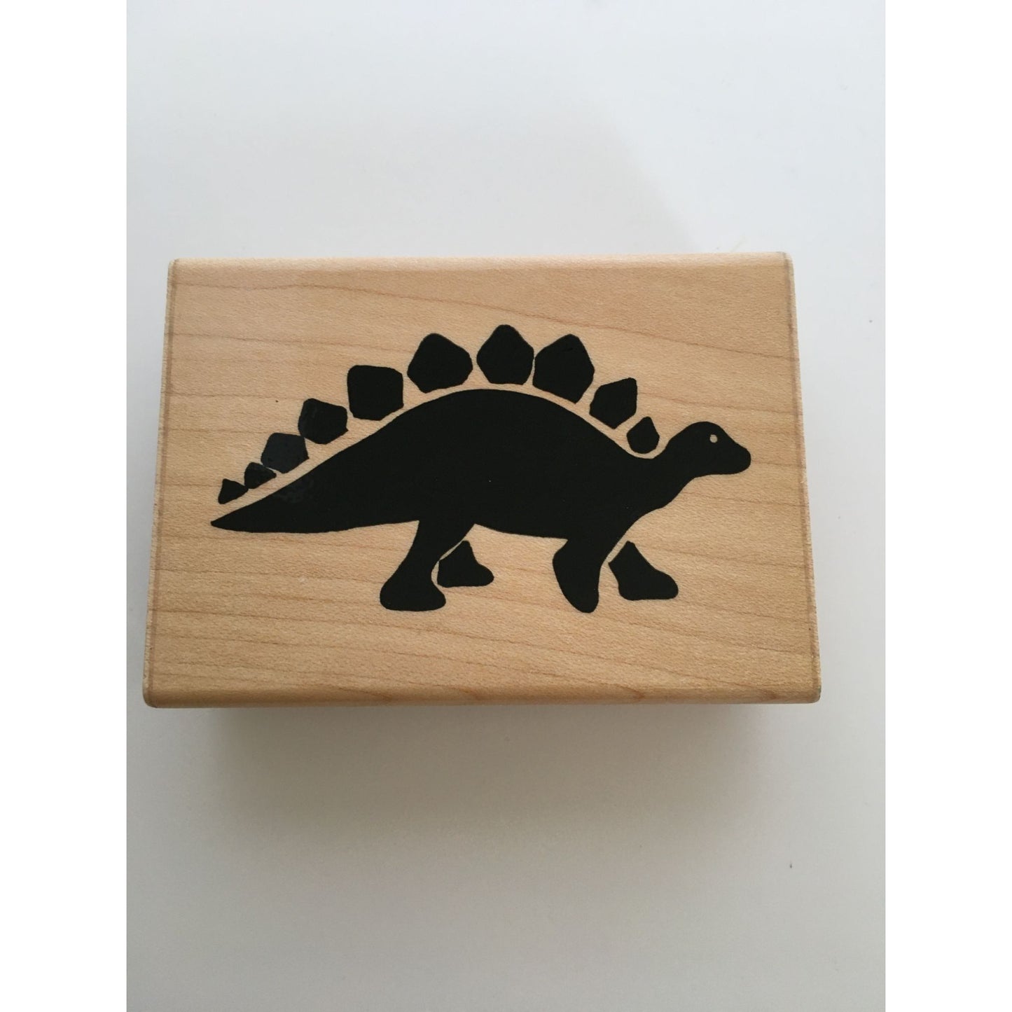 JRL Design Rubber Stamp Stegosaurus Dinosaur Kids Craft Birthday Party Invitation