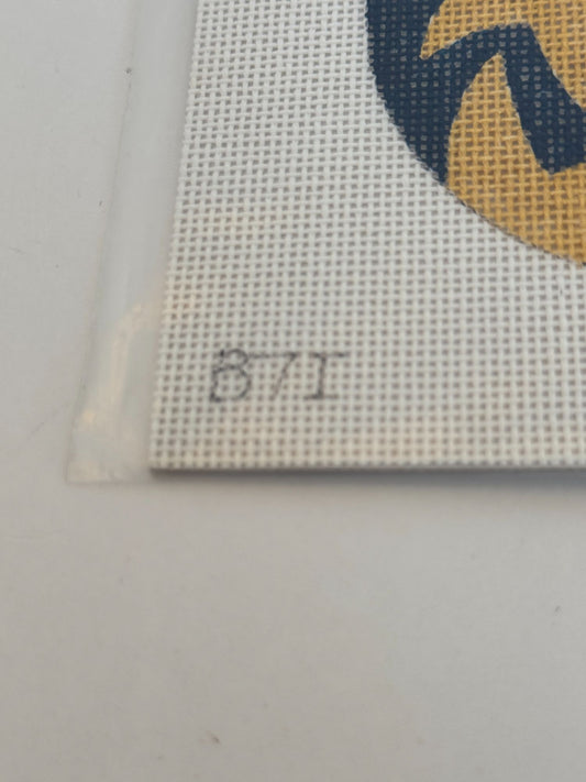 Jody Designs Needlepoint Canvas Christmas Ball Ornament Star 3.5 Inch