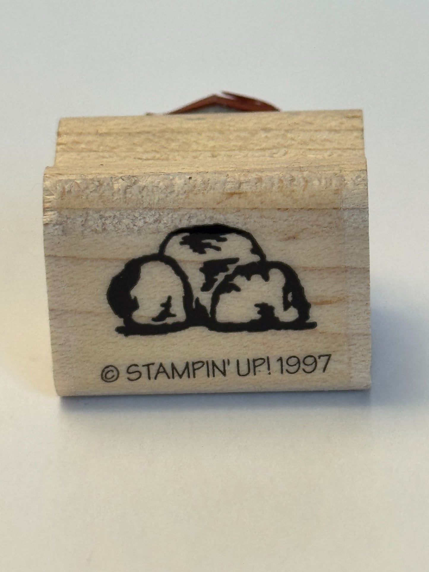 Stampin Up Rubber Stamp Rocks Rock Pile Landscape Scene Maker Nature Outdoors