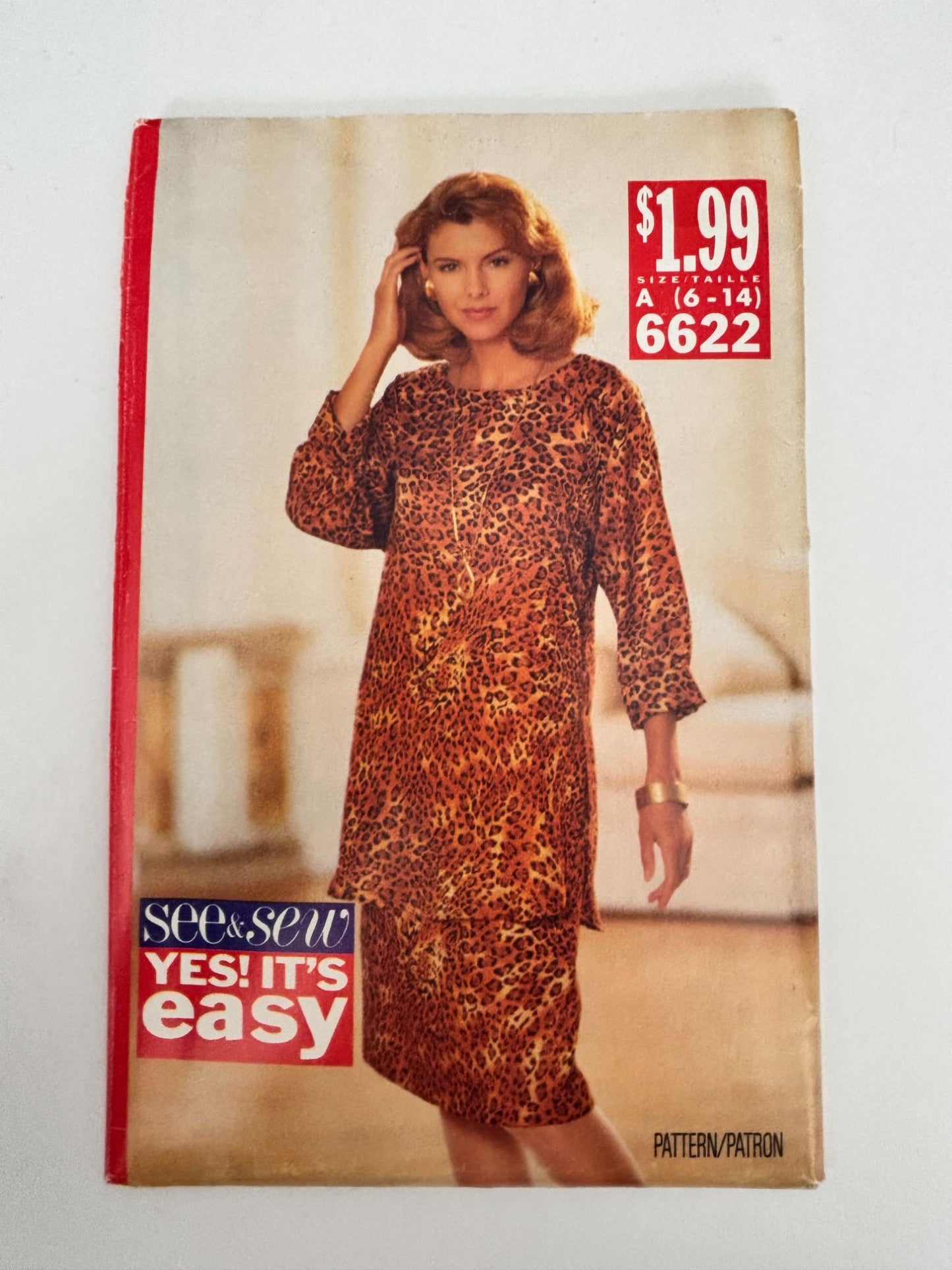 Butterick Sewing Pattern 6622 Misses Tunic Skirt Minimalist Easy 6 8 10 12 14 UC