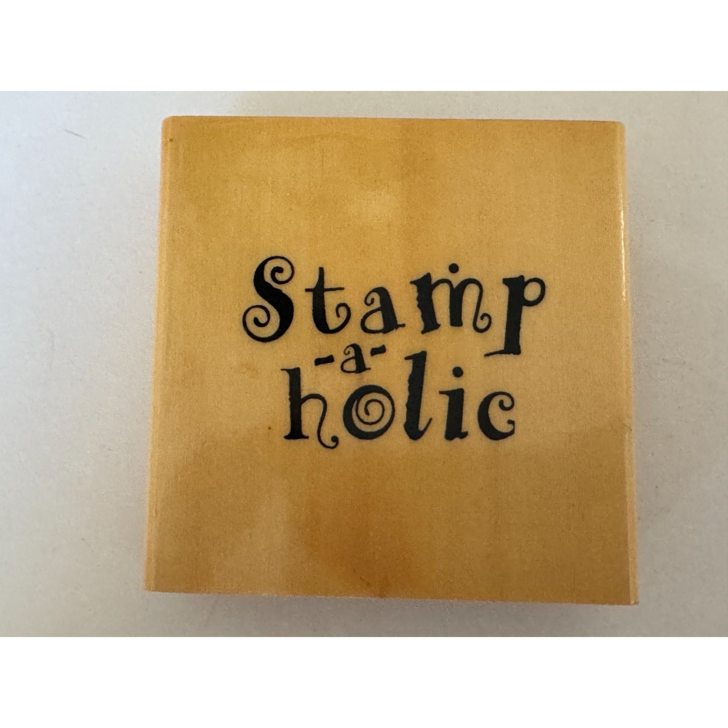 Anitas Rubber Stamp Stamp-A-Holic Stamping Hobby Crafting Tool Crafter Words
