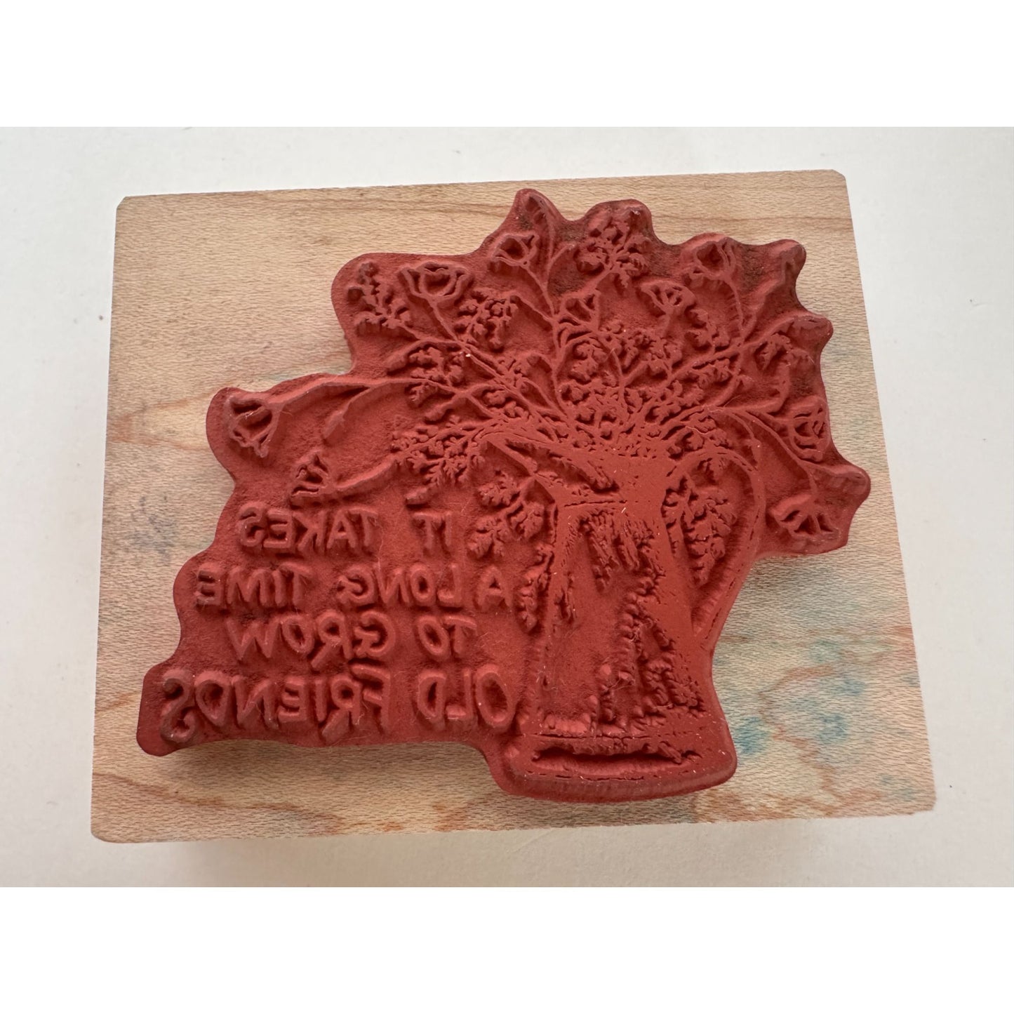 PSX Rubber Stamp It Takes A Long Time To Grow Old Friends Watering Can Garden