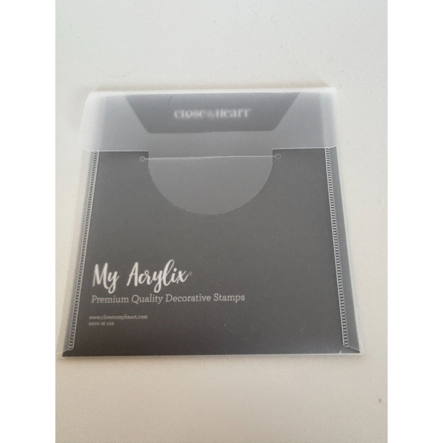CTMH Acrylic Stamp Set Treasured Memories Sympathy Sentiments Words My Acrylix