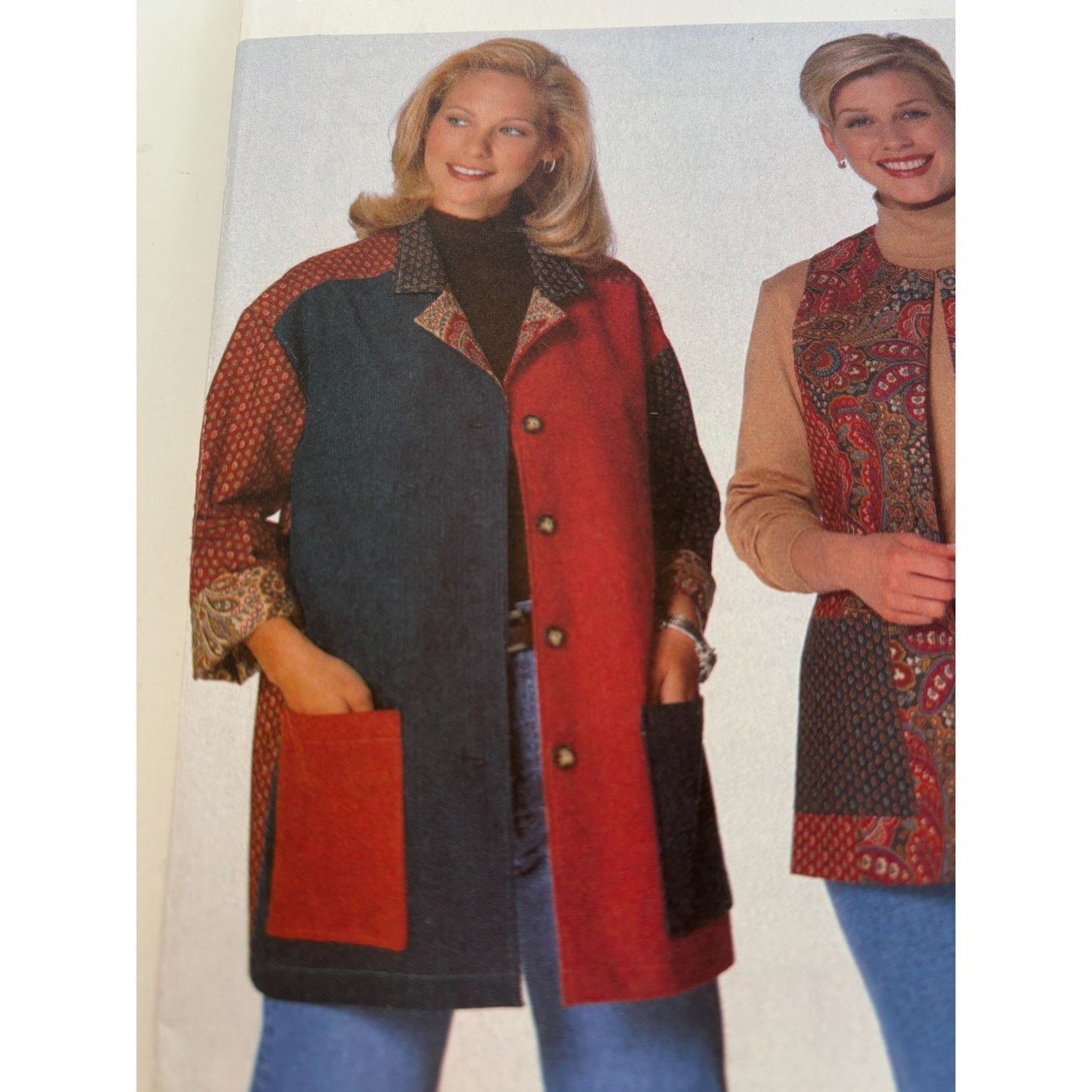 Butterick Sewing Pattern 5206 Misses Jacket and Vest Easy Casual L XL 16-22 UC