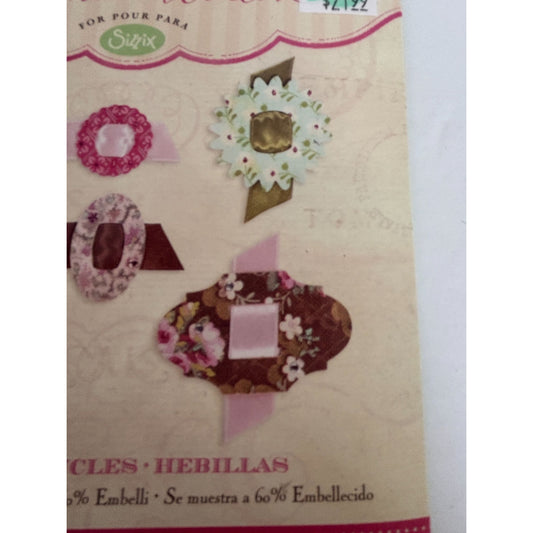 Sizzix Large Die Buckles Set Sizzlits Brenda Walton Crafting Scrapbooking 658333