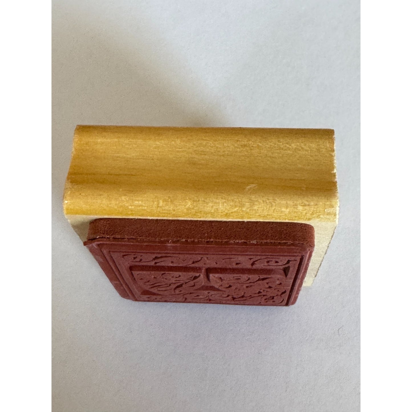 Anitas Rubber Stamp Decorative Letter F Initial Craft Square Ornate Card Making