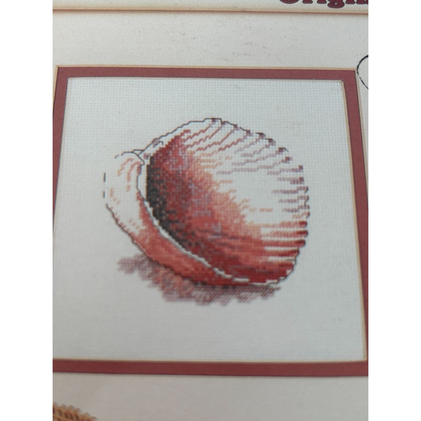 Green Apple Cross Stitch Pattern Starfish and Cockle Sea Shell Jewels of the Sea
