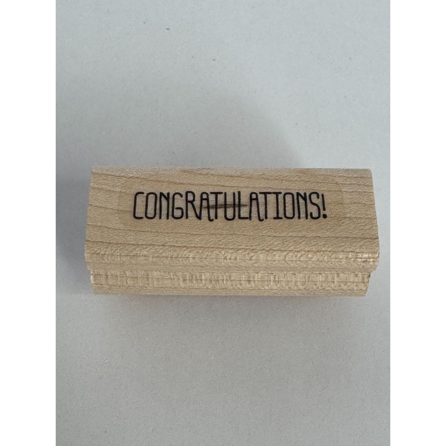 Stampin Up Rubber Stamp Congratulations Retirement Card Making Word Sentiment