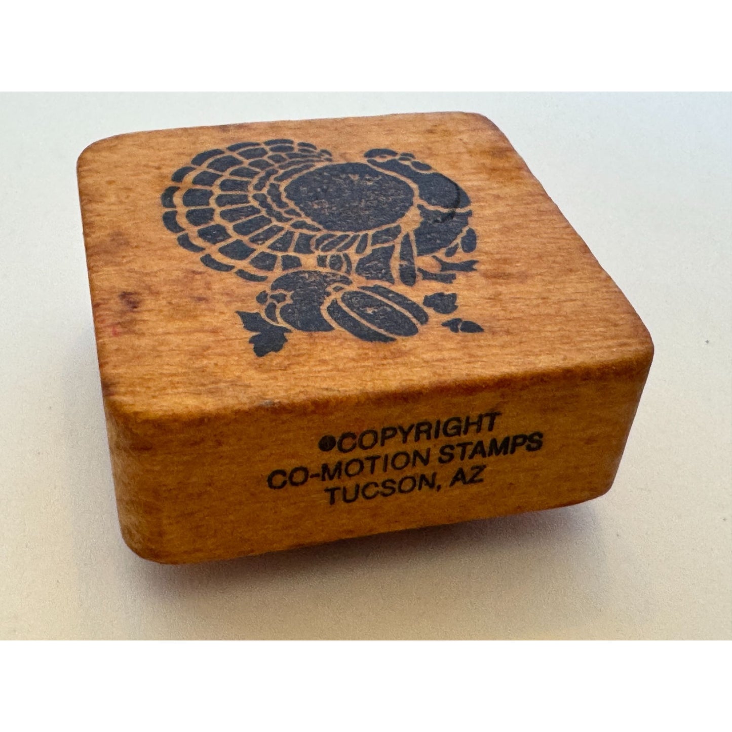 Co-Motion Rubber Stamp Thanksgiving Turkey Harvest Fall Autumn Card Making