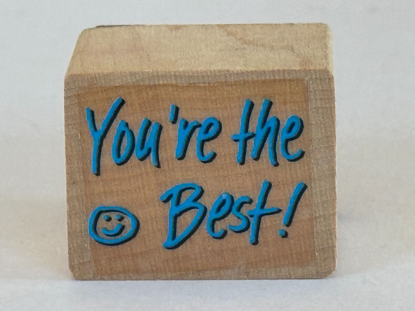 Youre The Best Wooden Rubber Stamp Card Making Words Scrapbooking Card Making