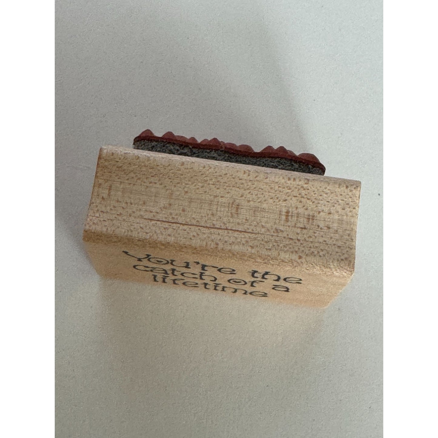 Darcie's Rubber Stamp You are The Catch Of A Lifetime Fishing Humor Funny Couple