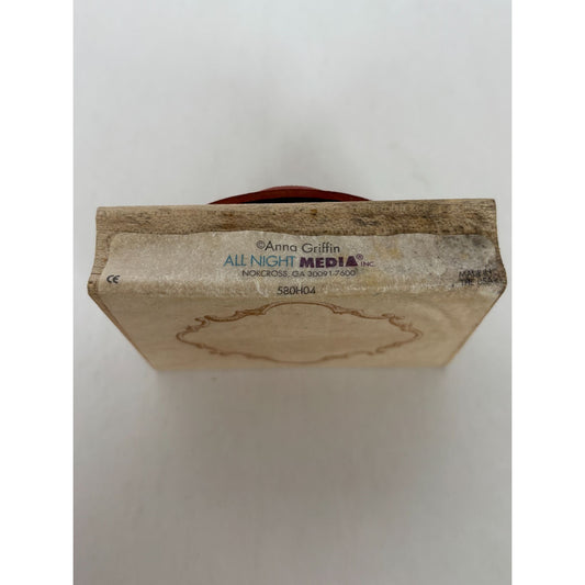 Anna Griffin Rubber Stamp Frame Ornate Decorative All Night Media Card Making