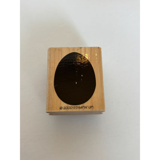 Stampin Up Wooden Rubber Stamp Set Decorate Easter Eggs Bunny Grass Spring 2000