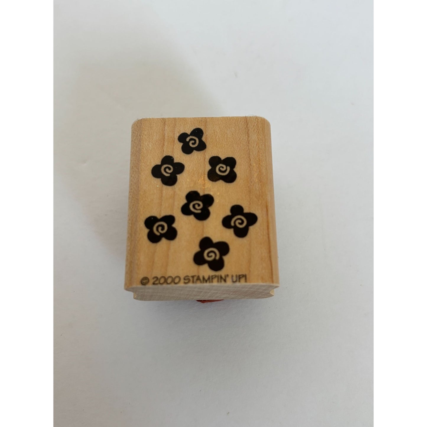Stampin Up Wooden Rubber Stamp Set Decorate Easter Eggs Bunny Grass Spring 2000