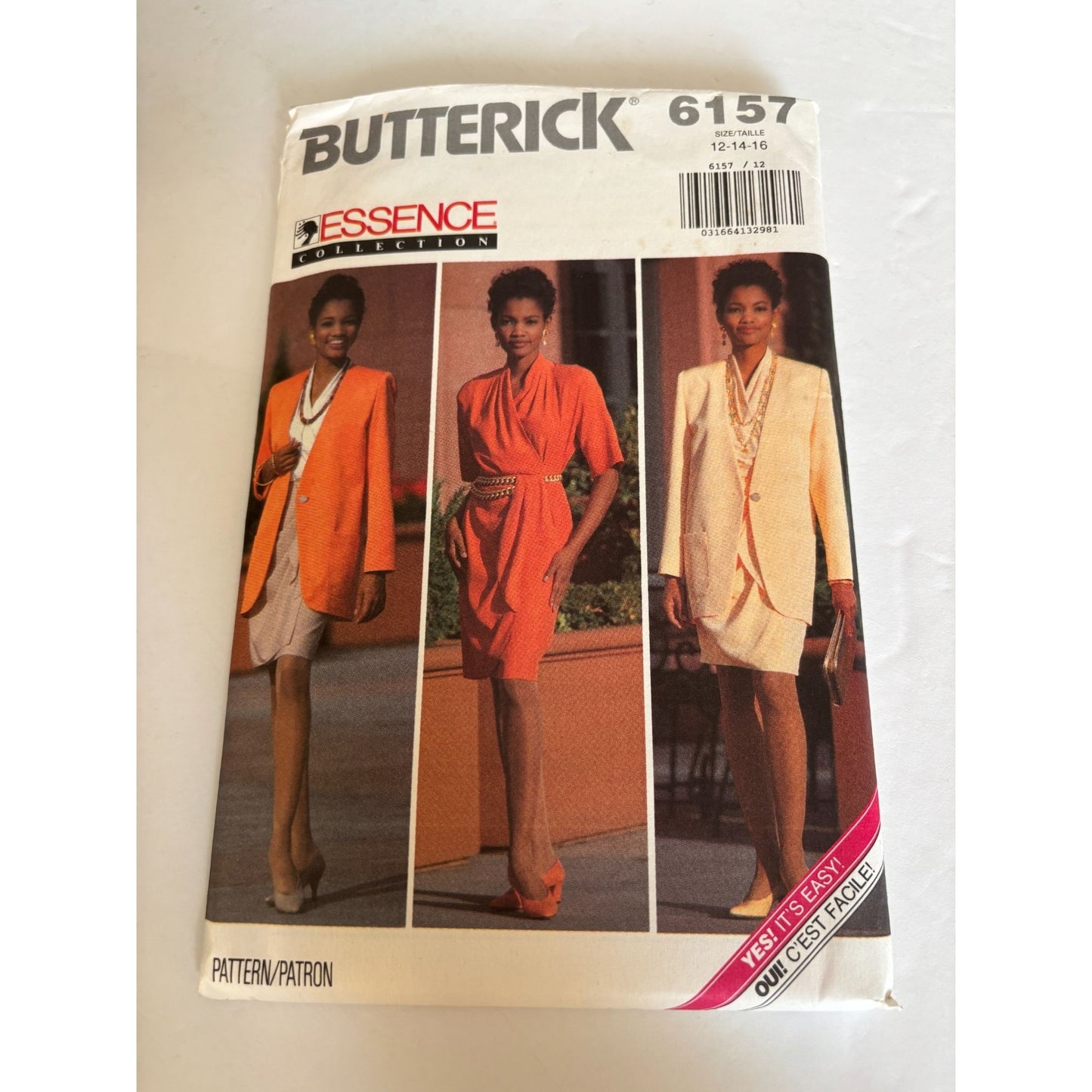 Butterick Sewing Pattern 6157 Career Skirt Suit Jacket Blouse Work Easy 12 14 16