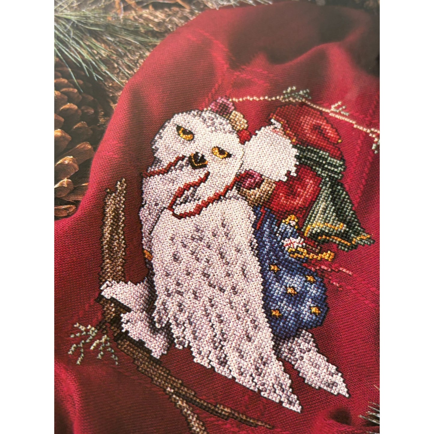 For The Love of Cross Stitch Magazine January 1992 Cat Mother Christmas Santa