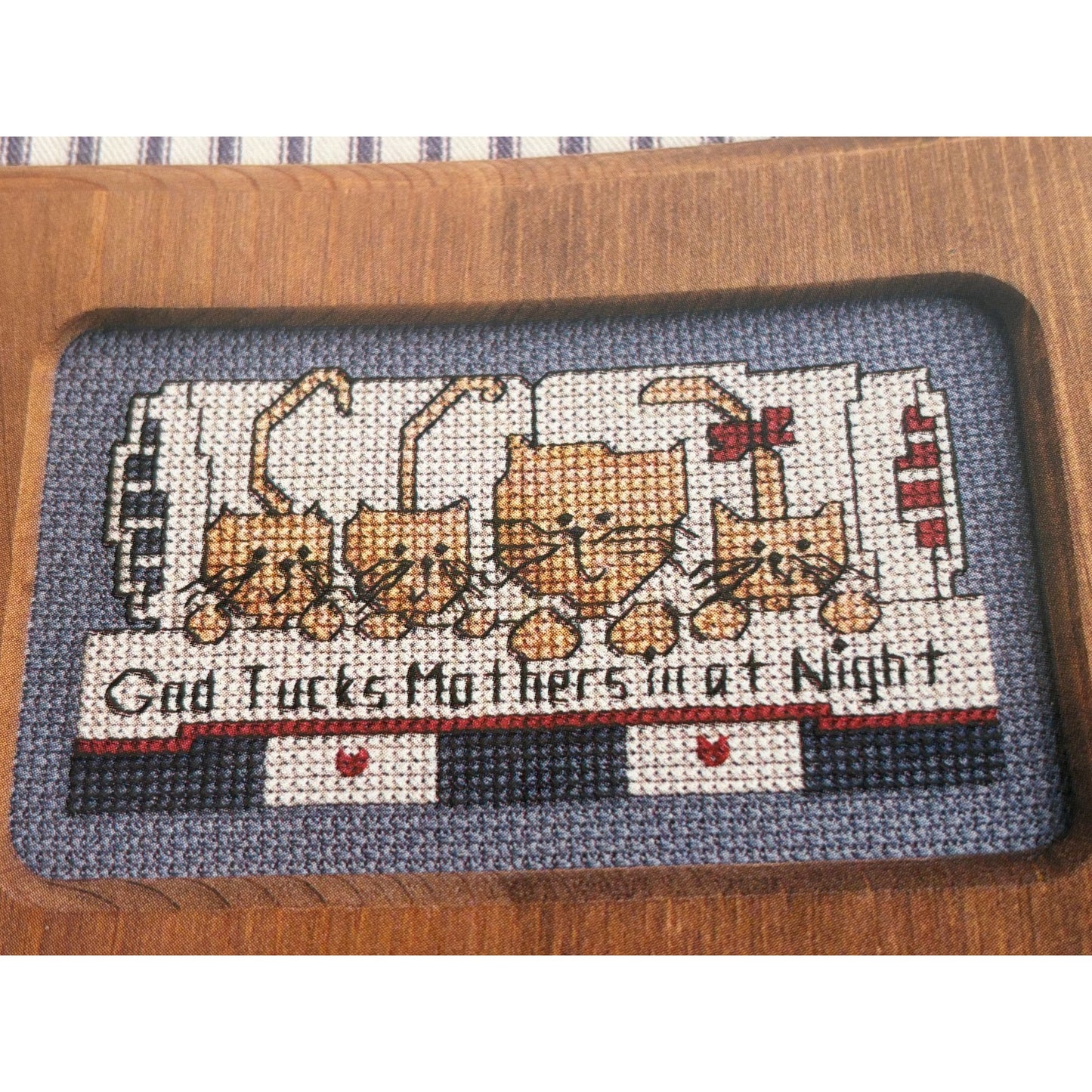 For The Love of Cross Stitch Magazine January 1992 Cat Mother Christmas Santa