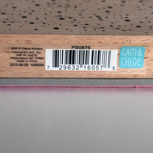 Cam and Chloe Rubber Stamp Speckled Background Ink Splatter Paint Spots Craft Cardmaking Wood Mounted