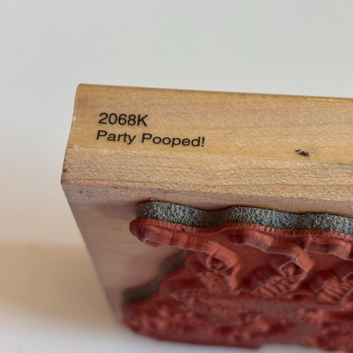Penny Black Rubber Stamp Party Pooped Hedgehog Birthday Cake Card Making Funny