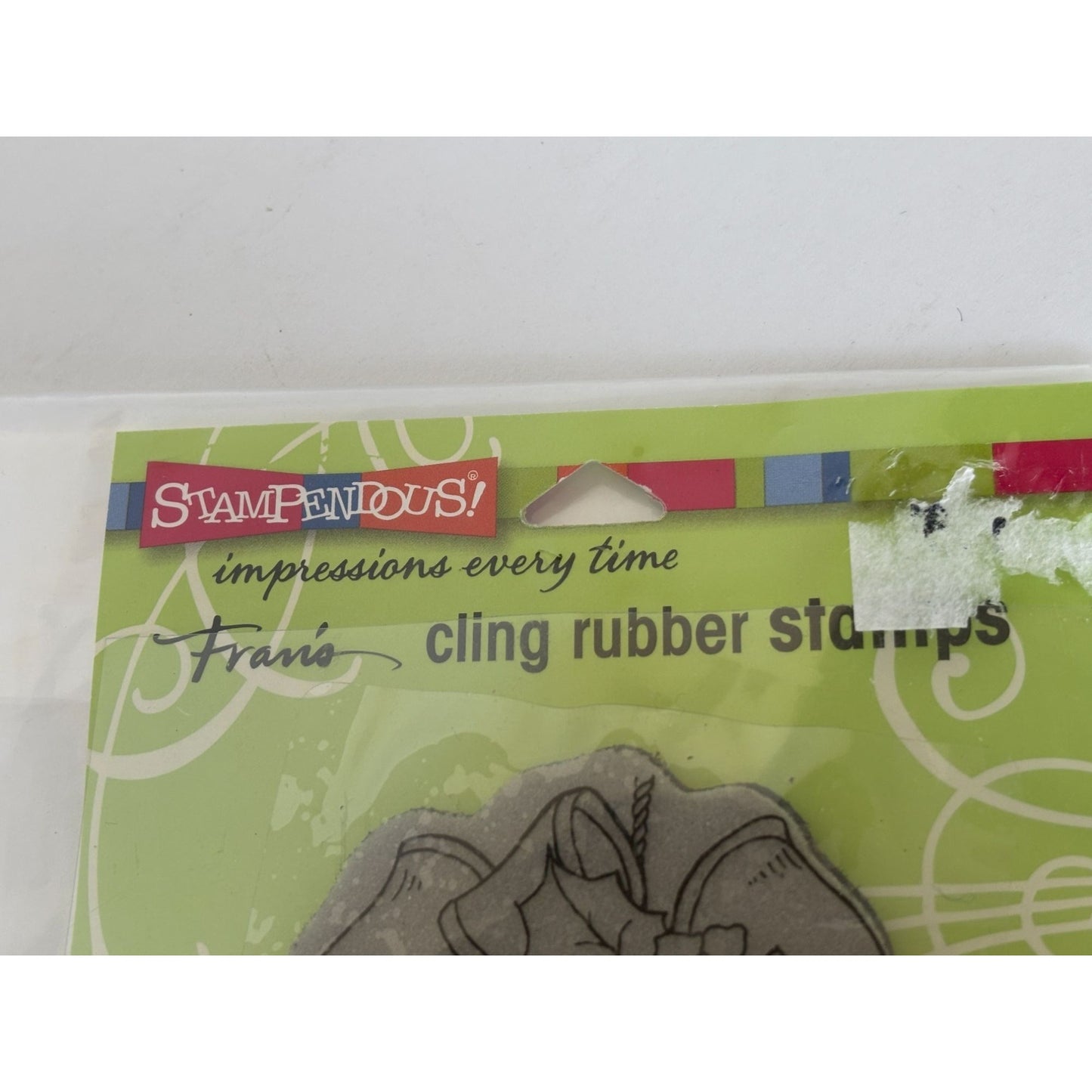 Stampendous Cling Rubber Stamp Christmas Pinecone and Holly Card Making Holidays