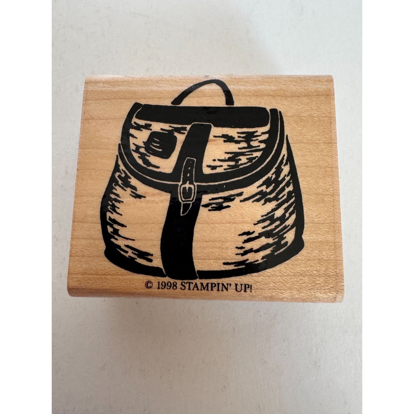 Stampin Up Rubber Stamp Set Gone Fishing Tackle Fish Hook Trout Fathers Day Dad