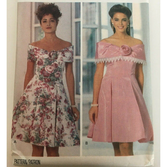 Butterick Sewing Pattern 5908 Dress Evening Party Misses 6 8 10 Uncut