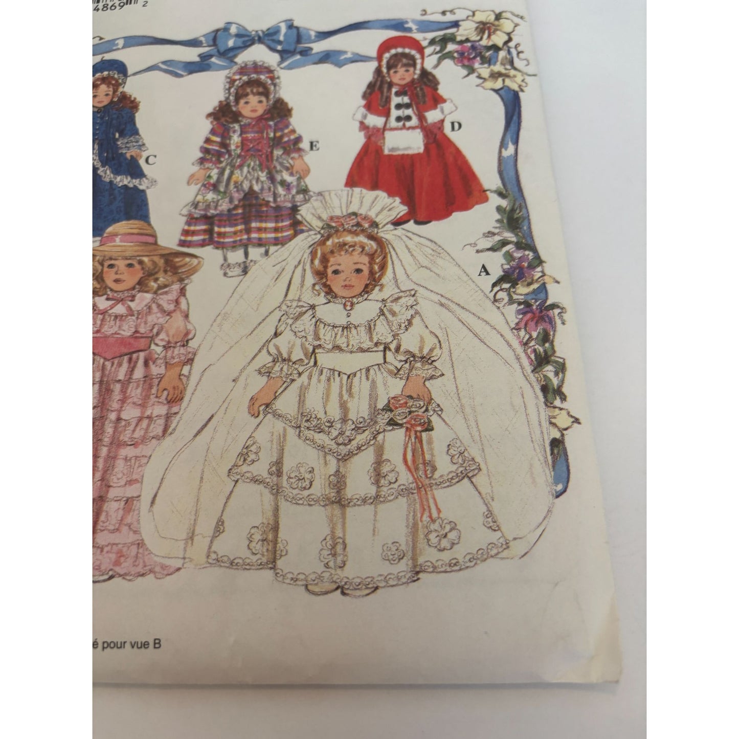 Simplicity Crafts Sewing Pattern 8766 Doll Clothes Wedding Historical Costumes