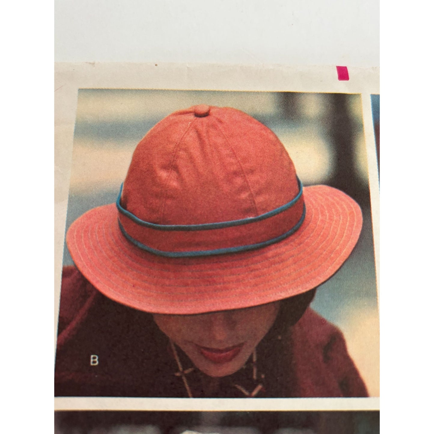 Vogue Sewing Pattern 8836 Stitched Brim Hat Medium Vintage 1970s Accessory Uncut