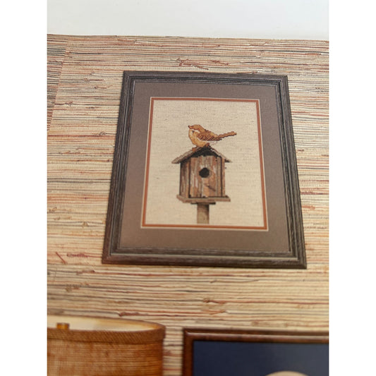 The Nestlings Country Cross Stitch Pattern Book 28 Birds Nature Birdhouse Wright