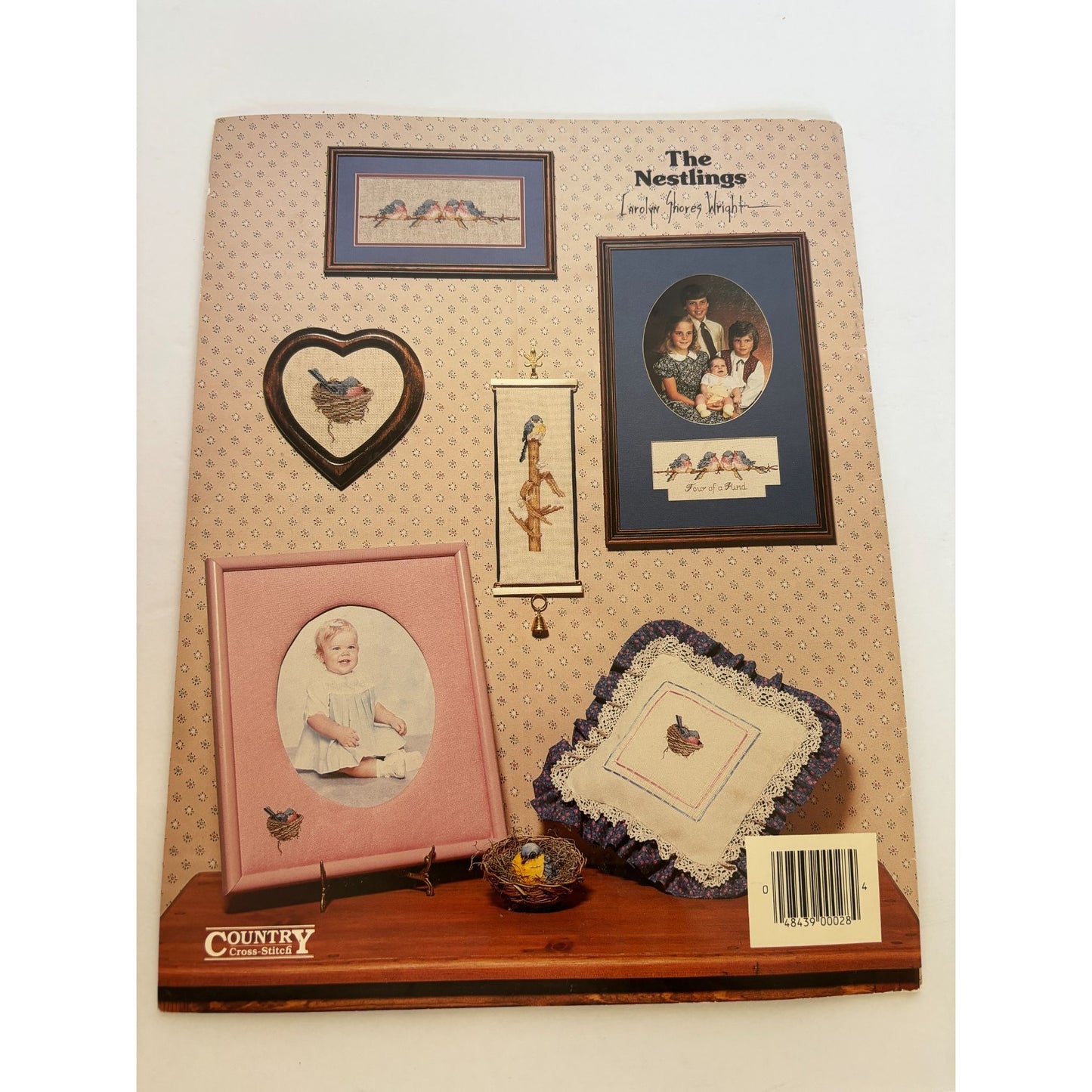 The Nestlings Country Cross Stitch Pattern Book 28 Birds Nature Birdhouse Wright