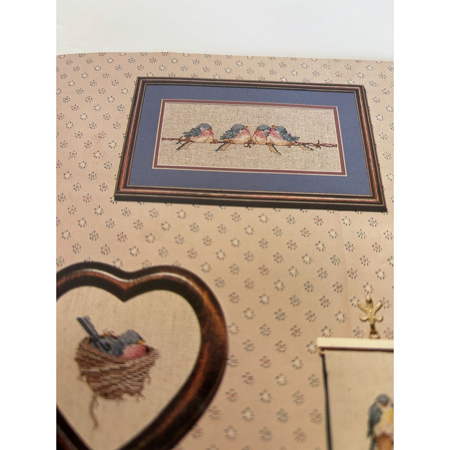 The Nestlings Country Cross Stitch Pattern Book 28 Birds Nature Birdhouse Wright