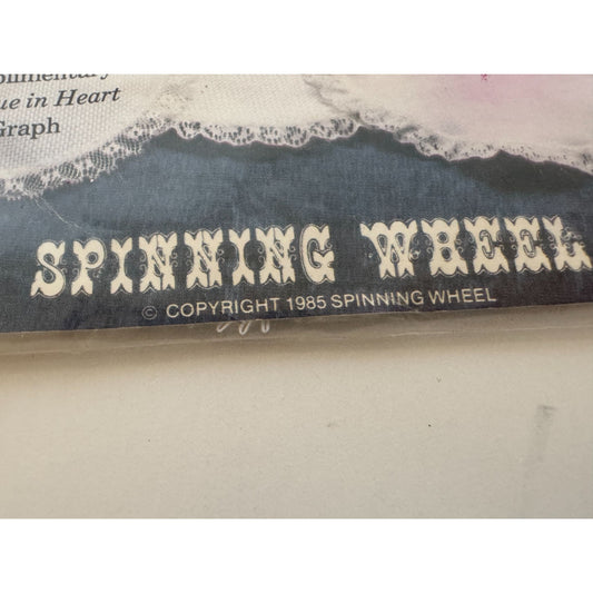 Spinning Wheel Cross Stitch Pattern White Country Keeper Skirt Jar Lid Cover Top