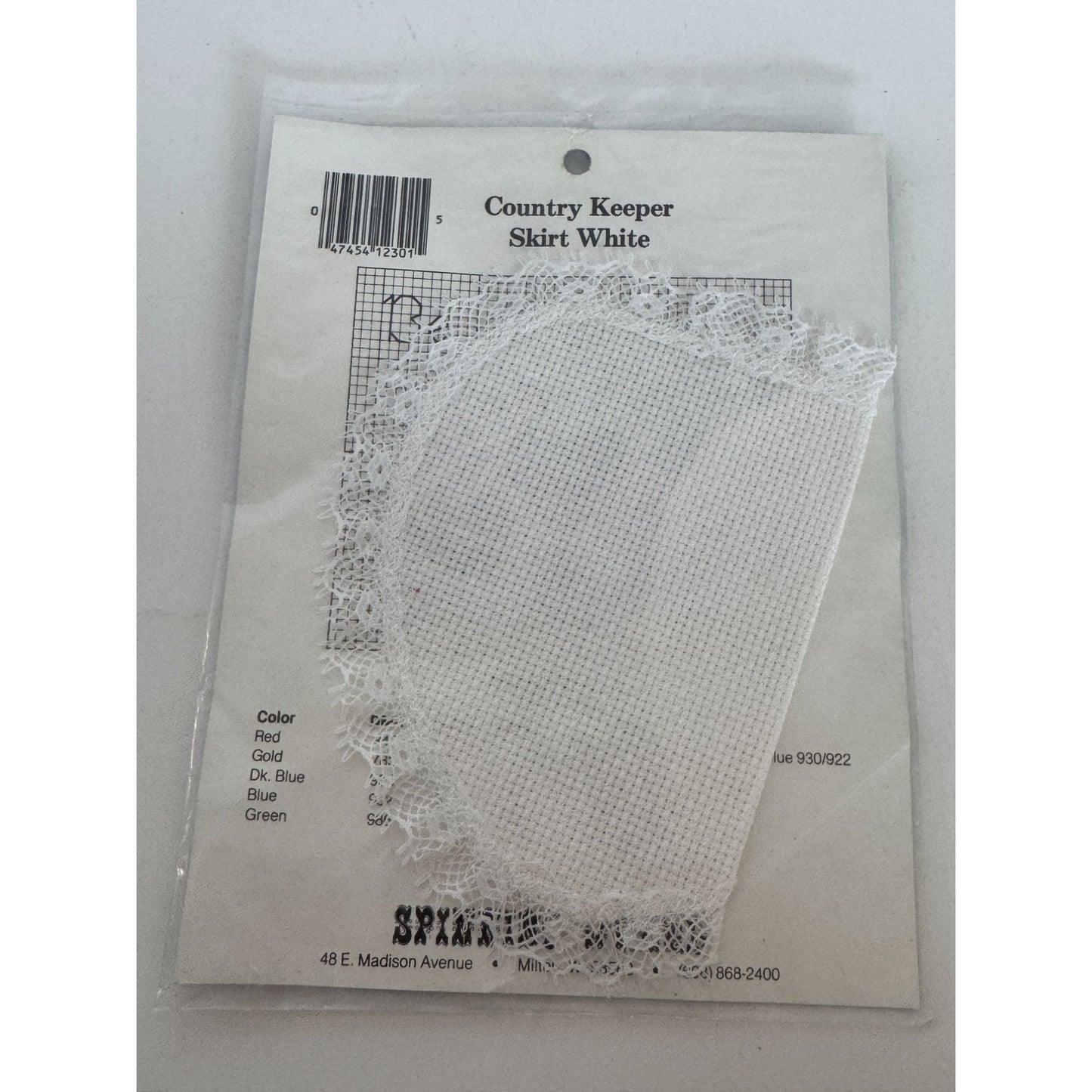 Spinning Wheel Cross Stitch Pattern White Country Keeper Skirt Jar Lid Cover Top