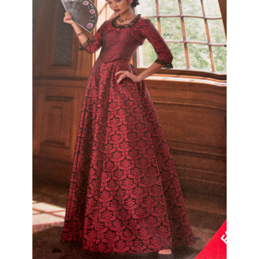 Simplicity S9247 Sewing Pattern Victorian Costume Size 6-14 UC Fantasy Corset