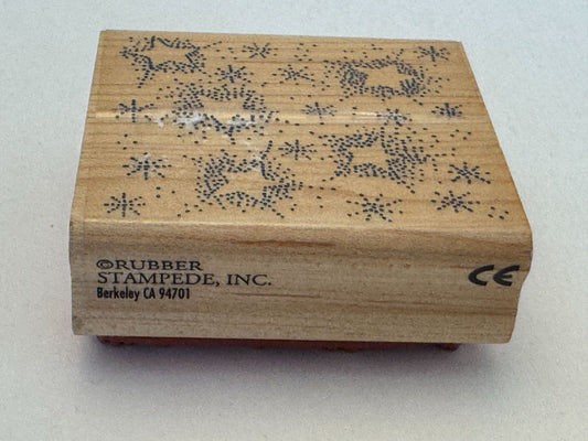 Rubber Stampede Rubber Stamp Starry Night Star Background Sky Craft Card Making