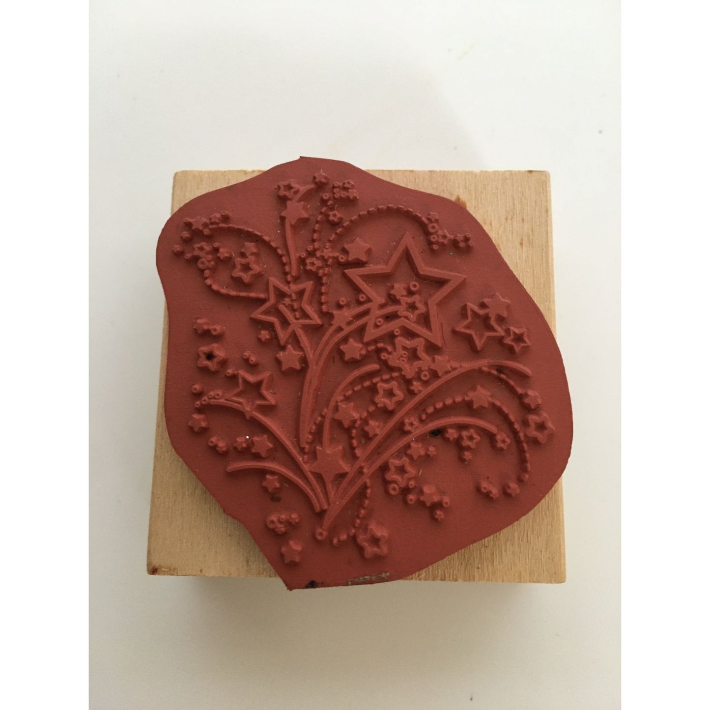 Sugarloaf Products Rubber Stamp Stars Fireworks Holiday Celebration Patriotic