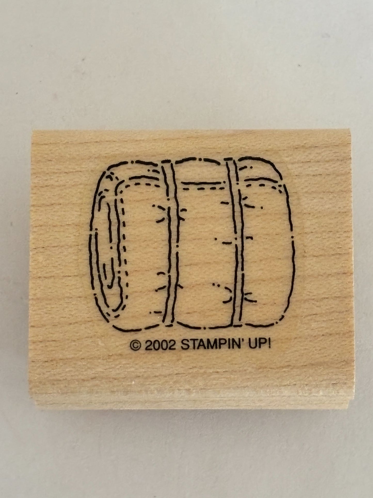 Stampin Up Rubber Stamp Blanket Roll Sleeping Bag Camping Equipment Summer Trip