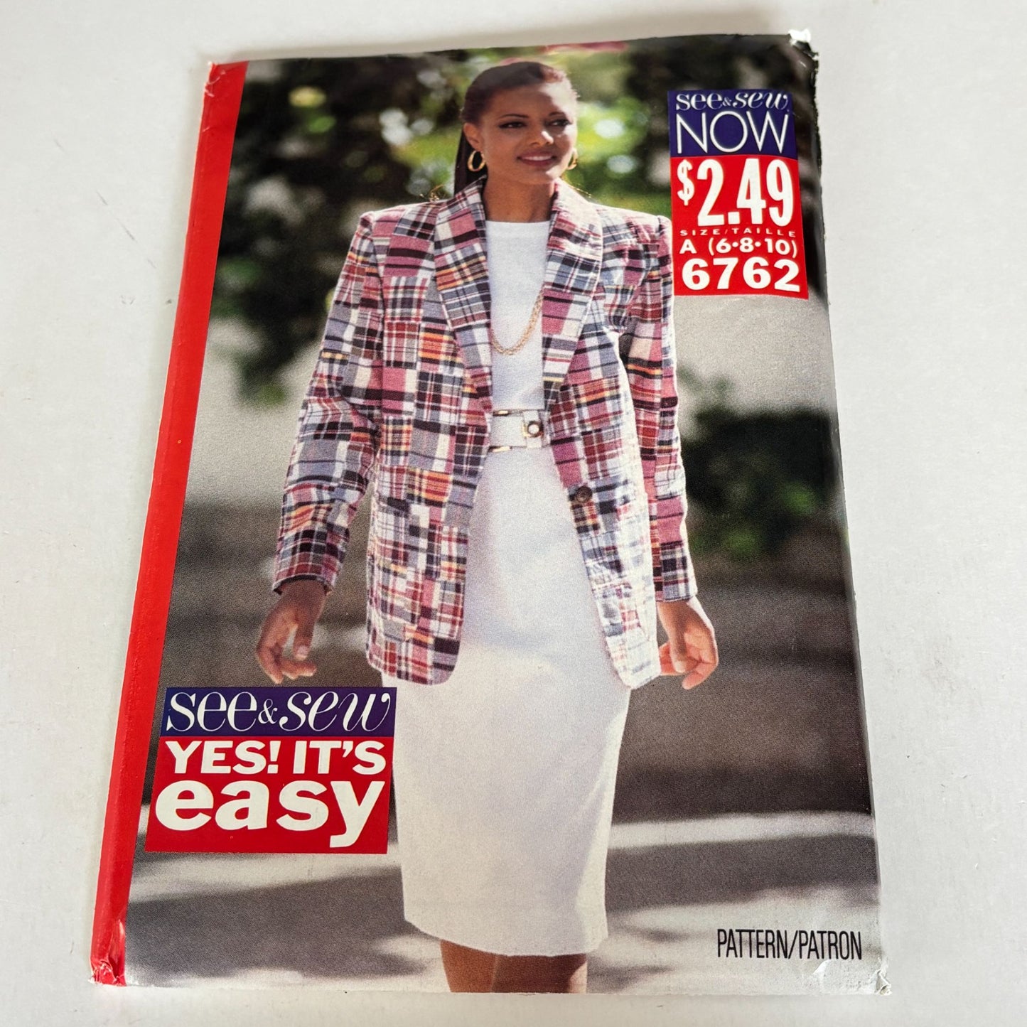 Butterick Sewing Pattern 6762 Jacket Top Skirt Outfit Career 90s 6-10 Easy Uncut