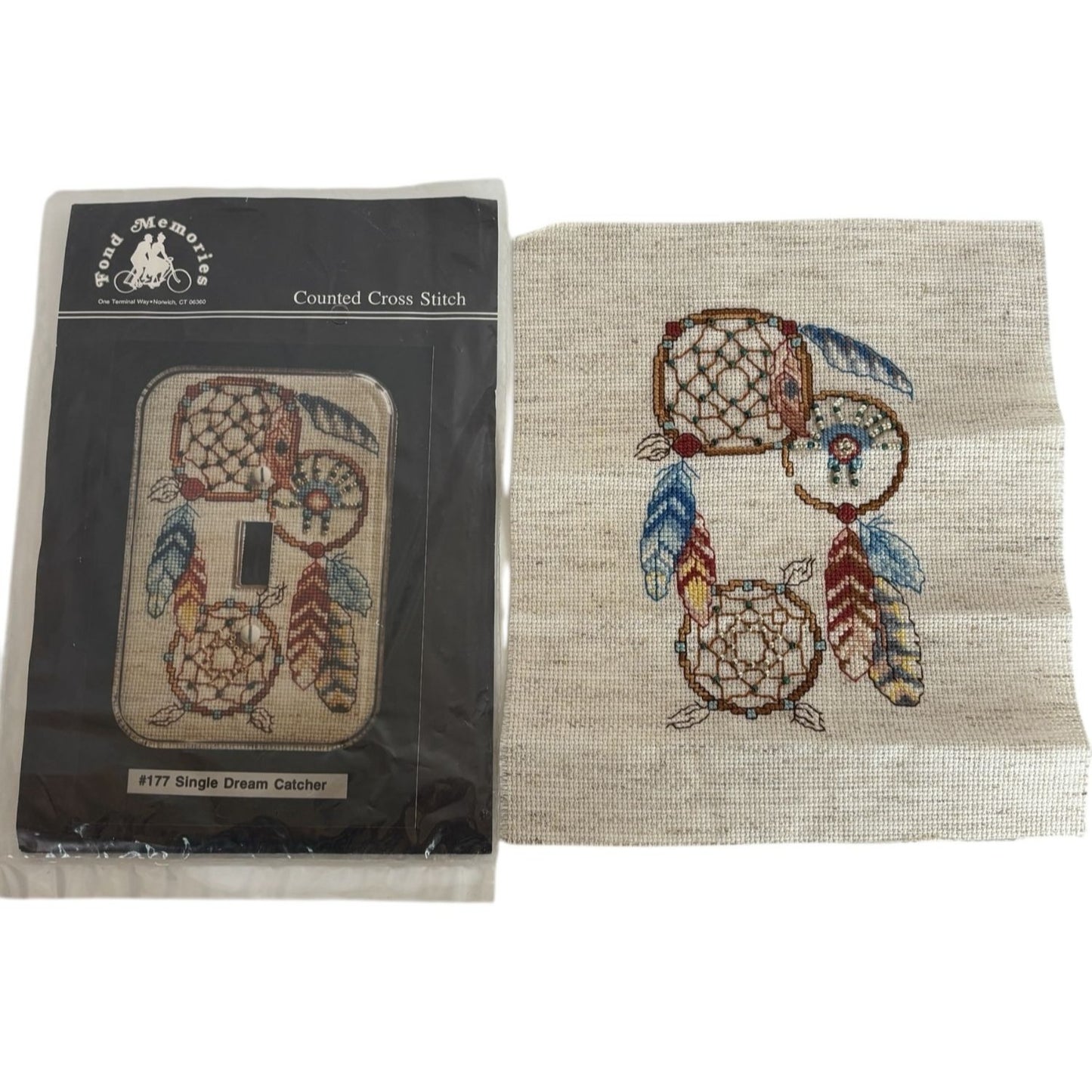 Fond Memories Cross Stitch Pattern Single Dream Catcher Southwest Light Switch